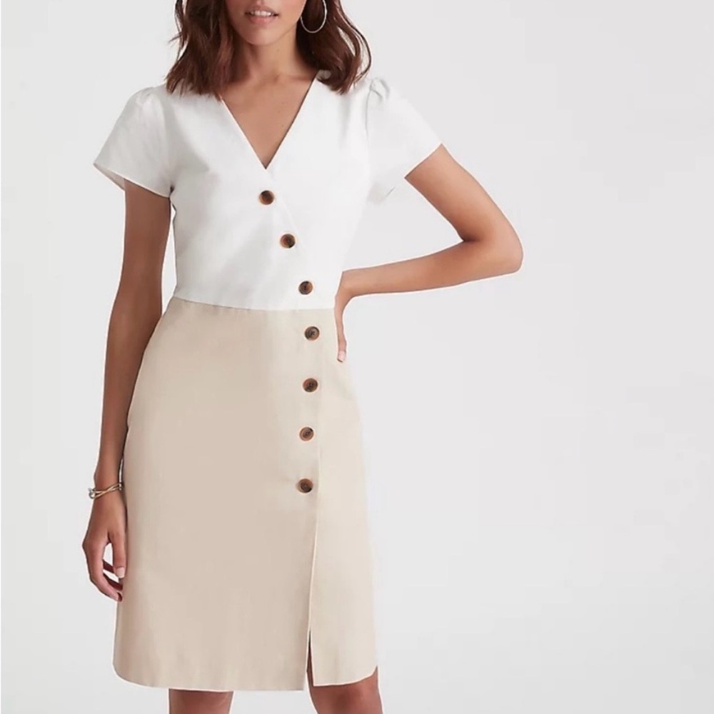 NWT Ann Taylor button front dress